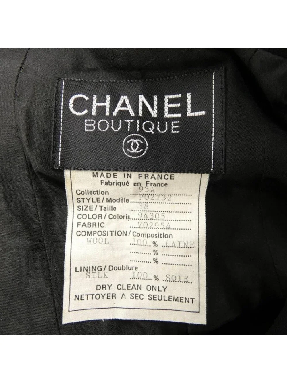 Chanel Vintage Jacket Black